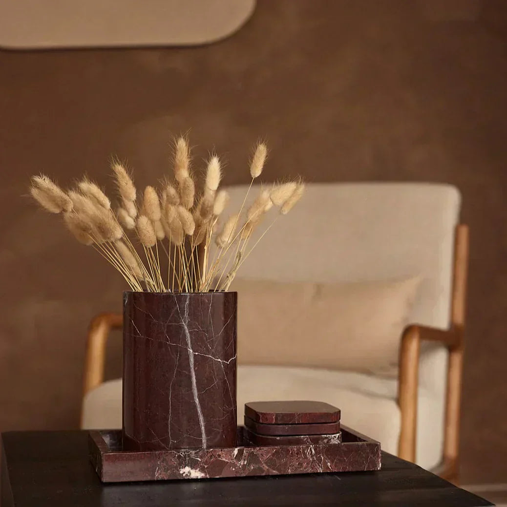 vaas/wijnkoeler rood Ø12x18 cm